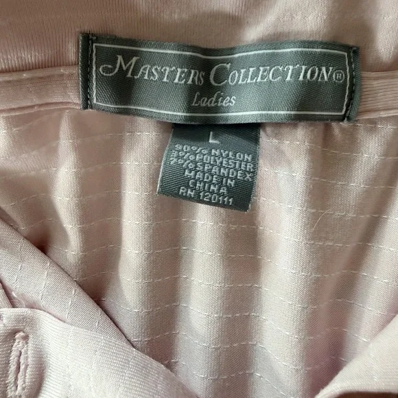 Masters Collection Ladies Pink Sleeveless Polo Golf Shirt Large - Picture 6 of 8